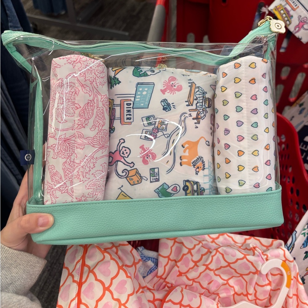 Roller rabbit x target Clear Mint Travel Toiletry Bag